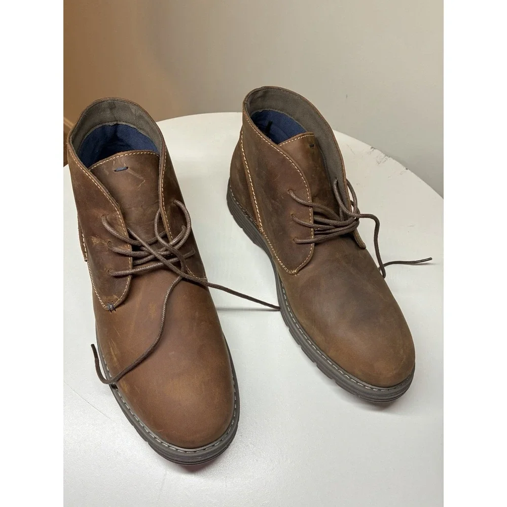 Nunn Bush Littleton chukka boots brown leather  12 M Work Casual Preppy